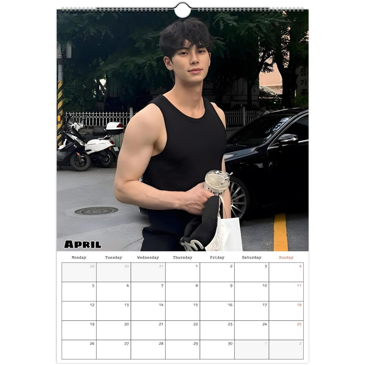 Lee Chae‑min calendar April photo