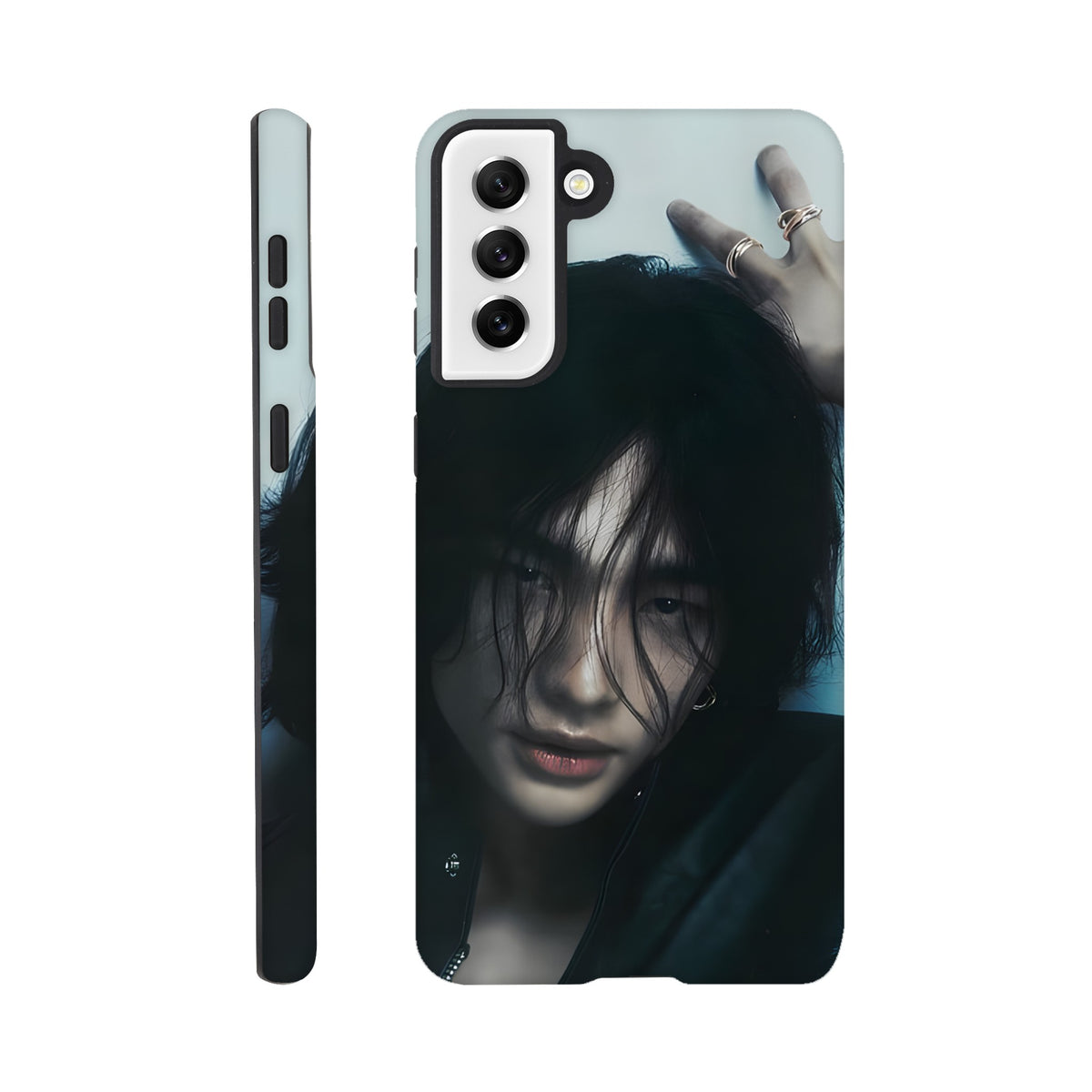 Samsung case with Hyunjin design and strong dual‑layer build