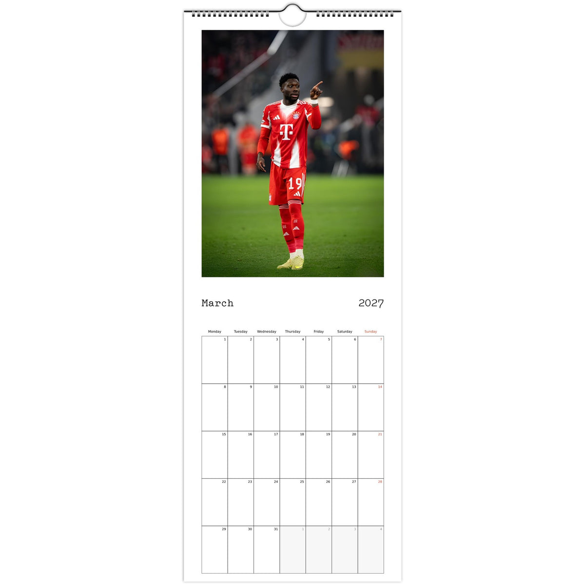 Bayern Munich Calendar 2027 March photo
