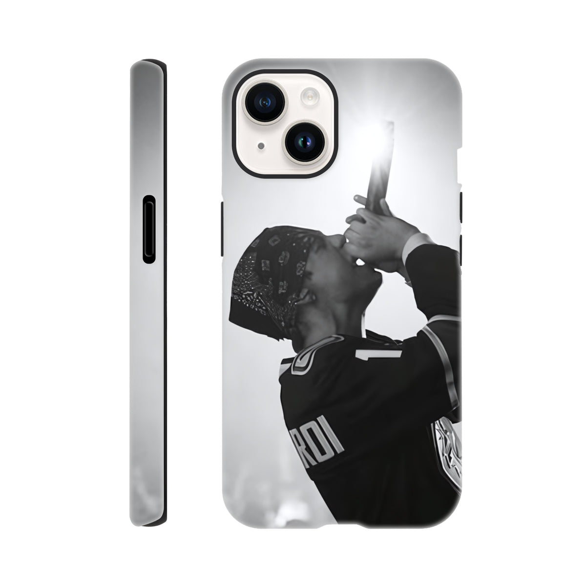 Durable iPhone tough case featuring The Kid LAROI graphic