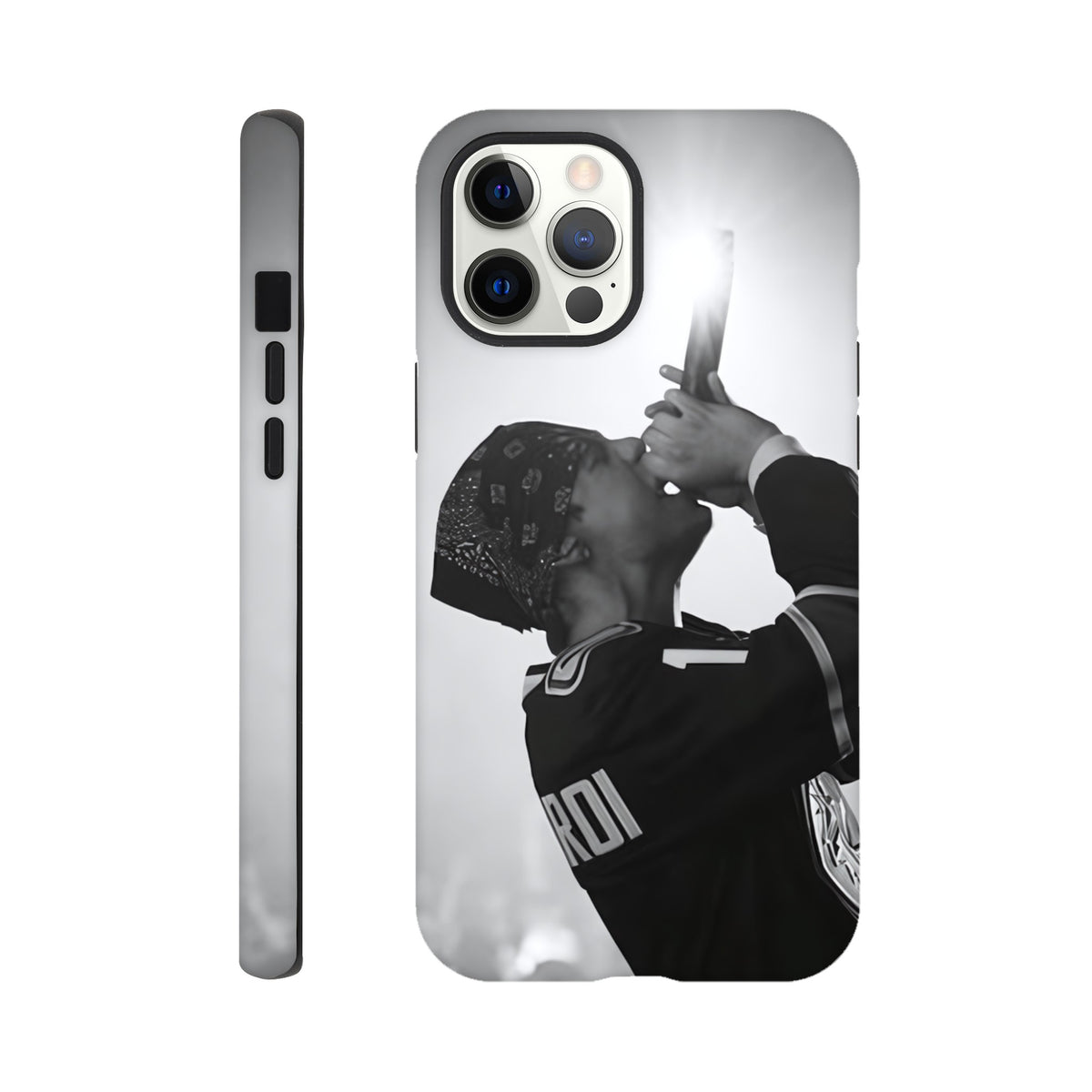 Music artist inspired iPhone case with bold Kid LAROI design