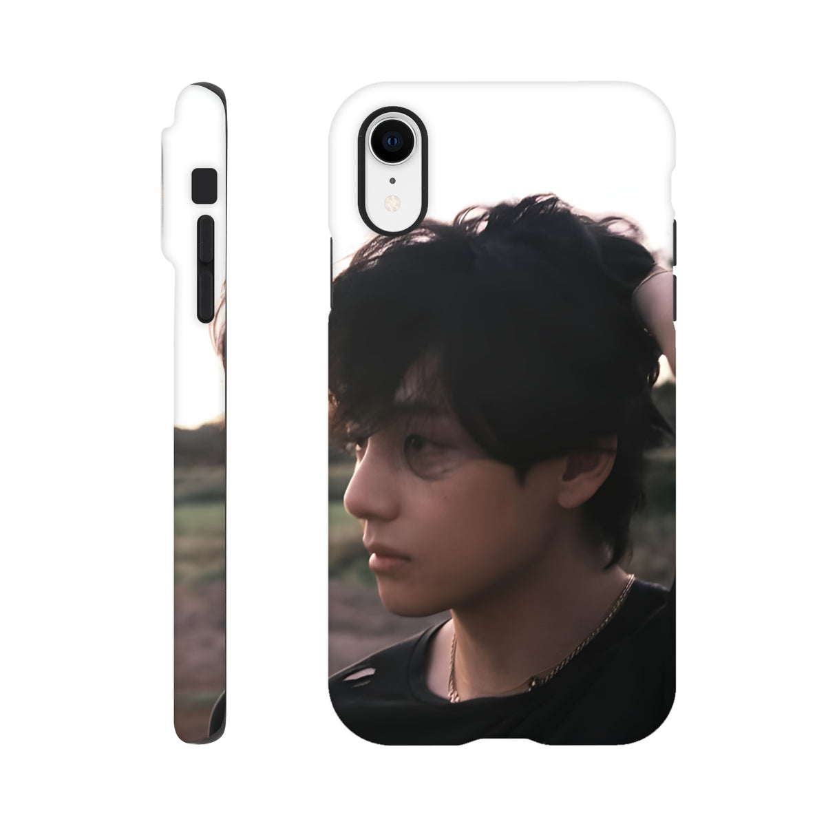 Protective BTS V case with snug iPhone fit
