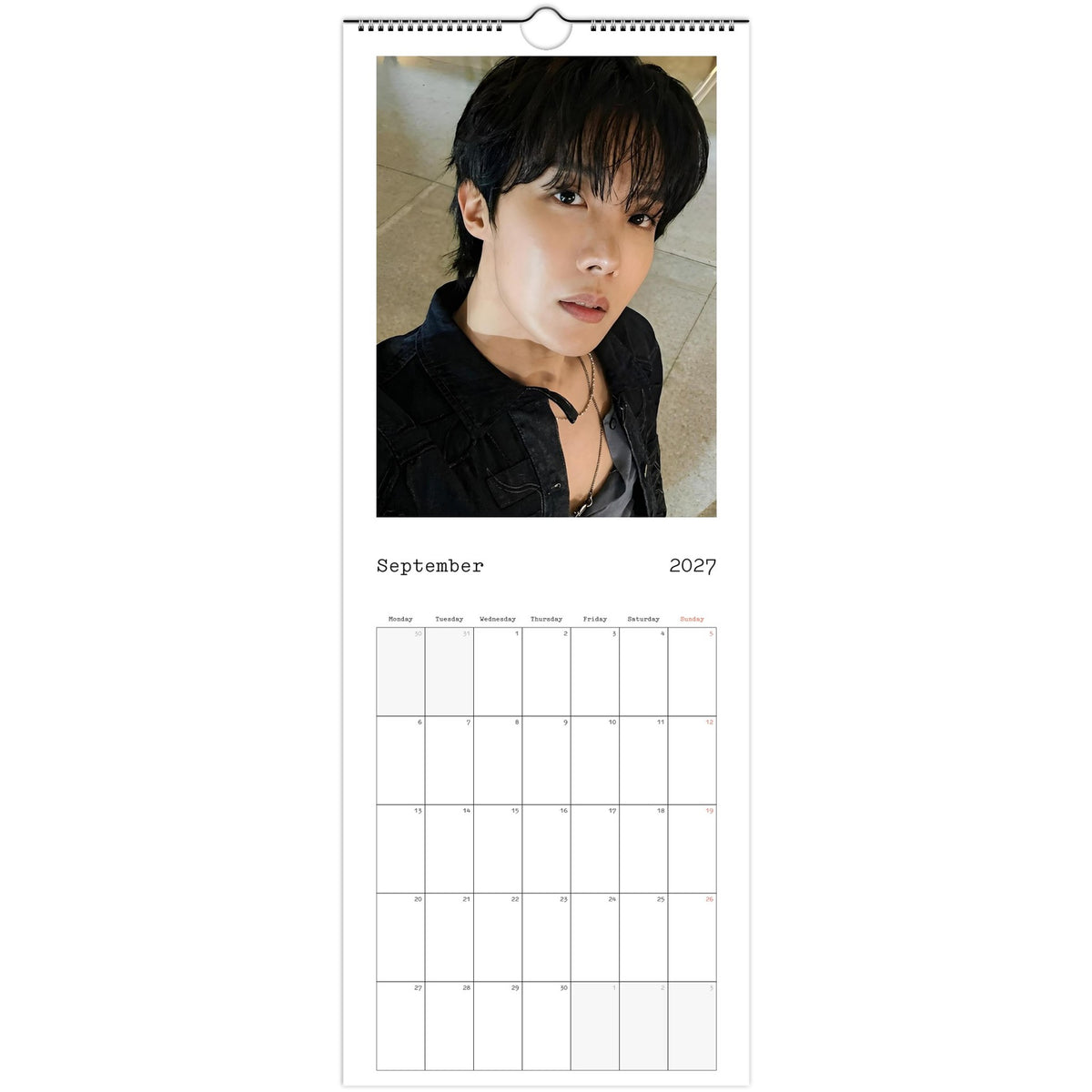 BTS J‑Hope Calendar September portrait
