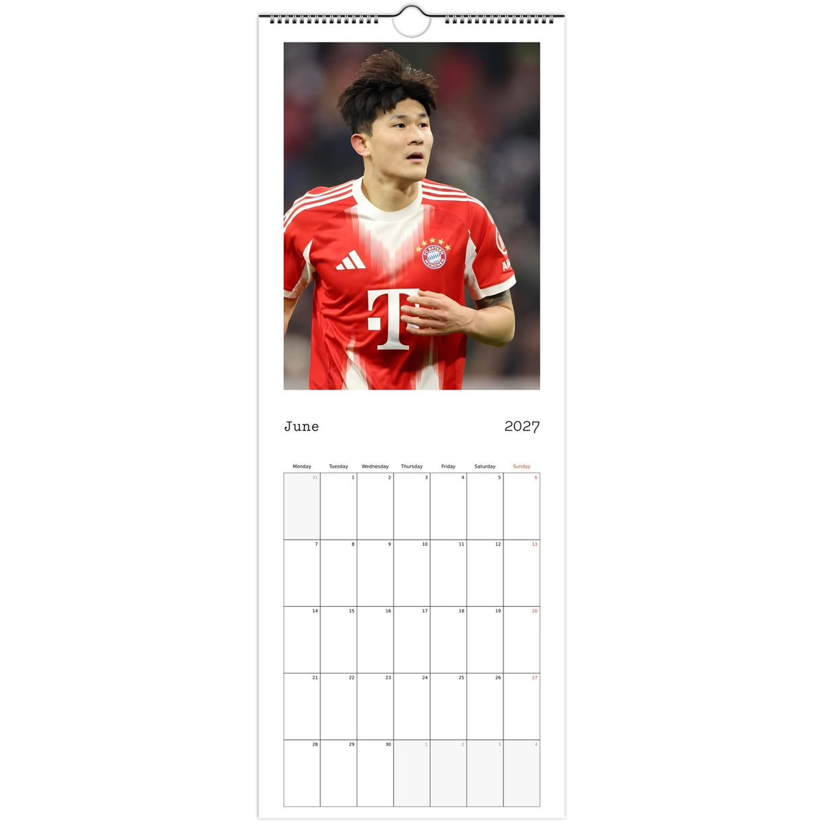Bayern Munich Calendar 2027 June photo