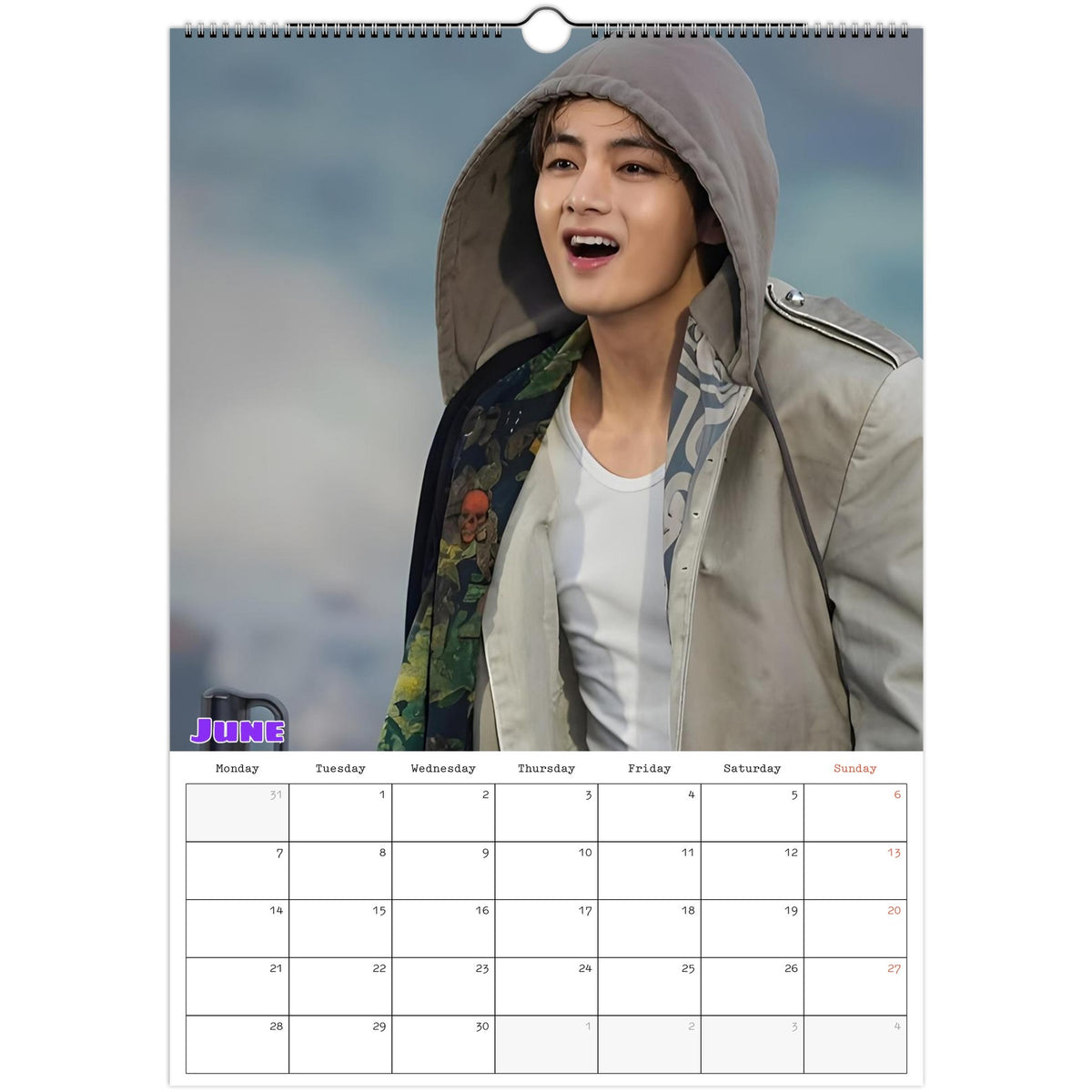 BTS V June ARIRANG Calendar 2027 photo
