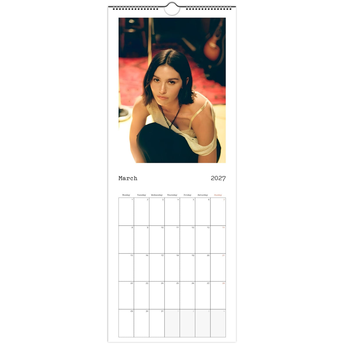 March Gracie Abrams Calendar photo 