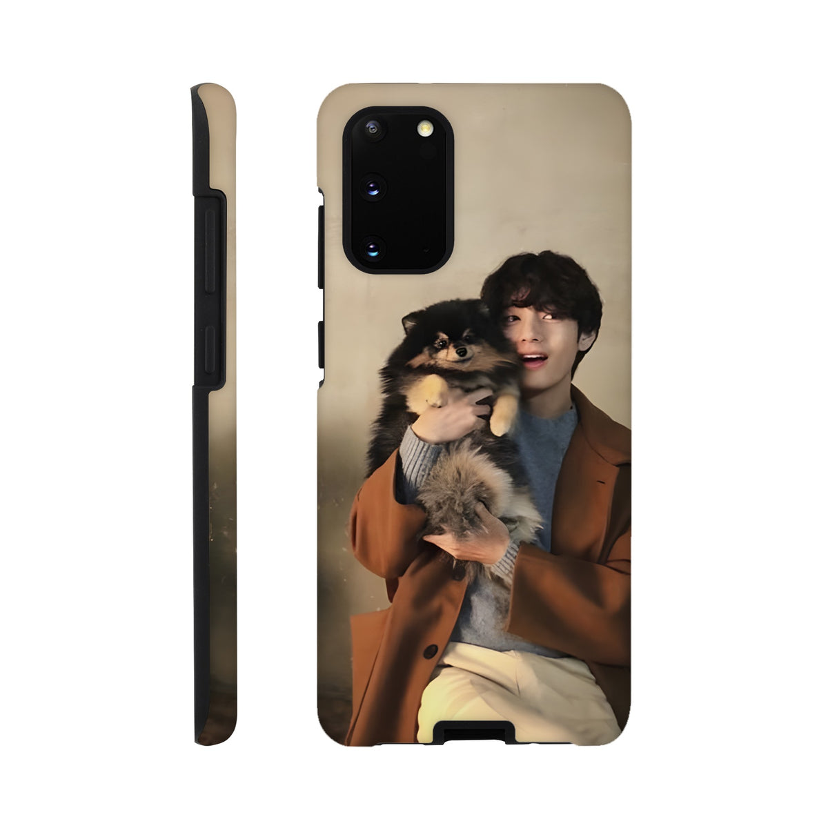 Shock‑absorbing Samsung case featuring Taehyung and Yeontan