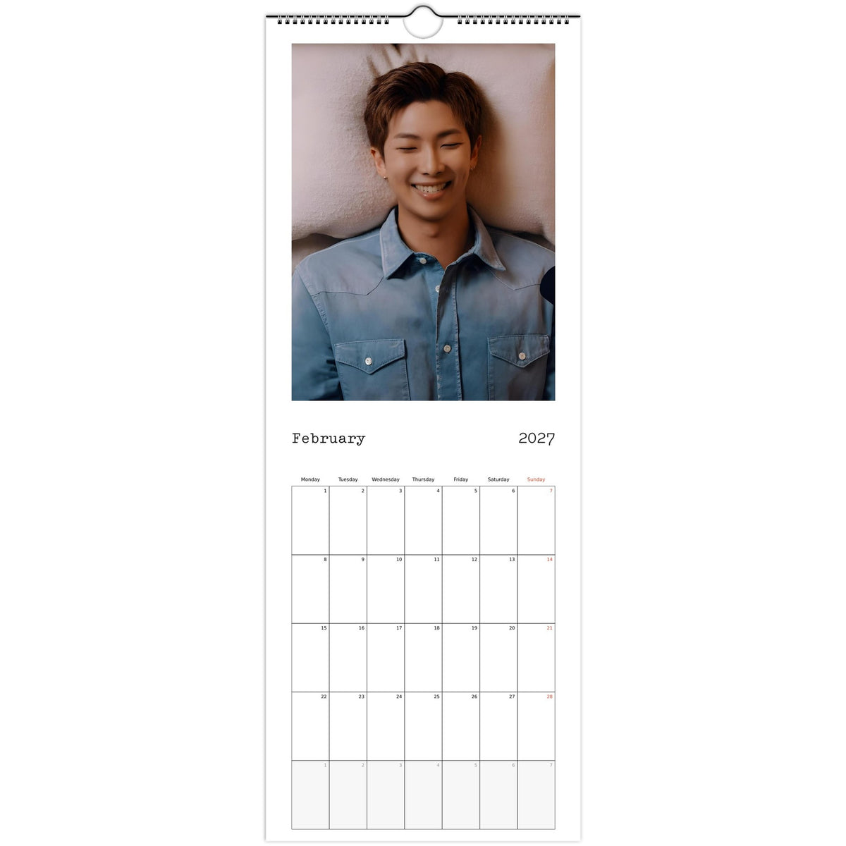 RM Calendar 2027 February photo