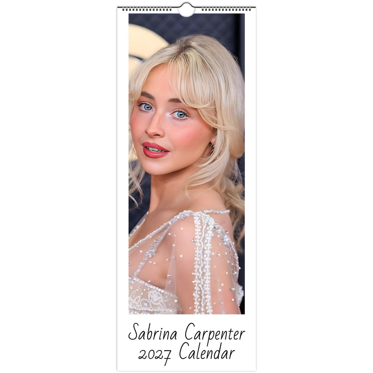 Sabrina Carpenter 2027 slim wall calendar cover
