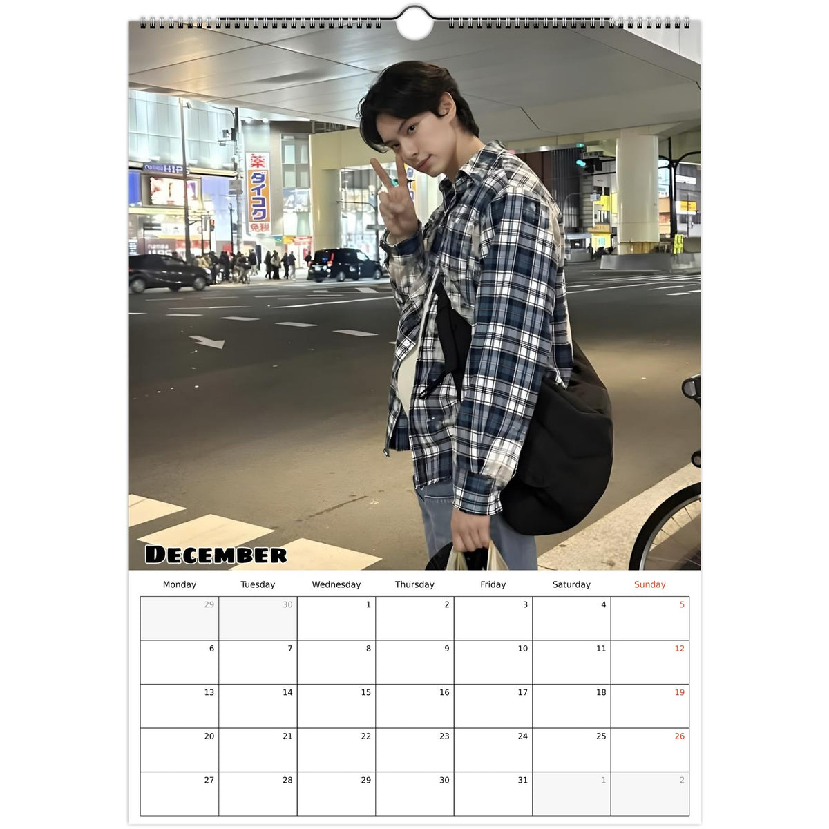 Lee Chae‑min calendar December photo