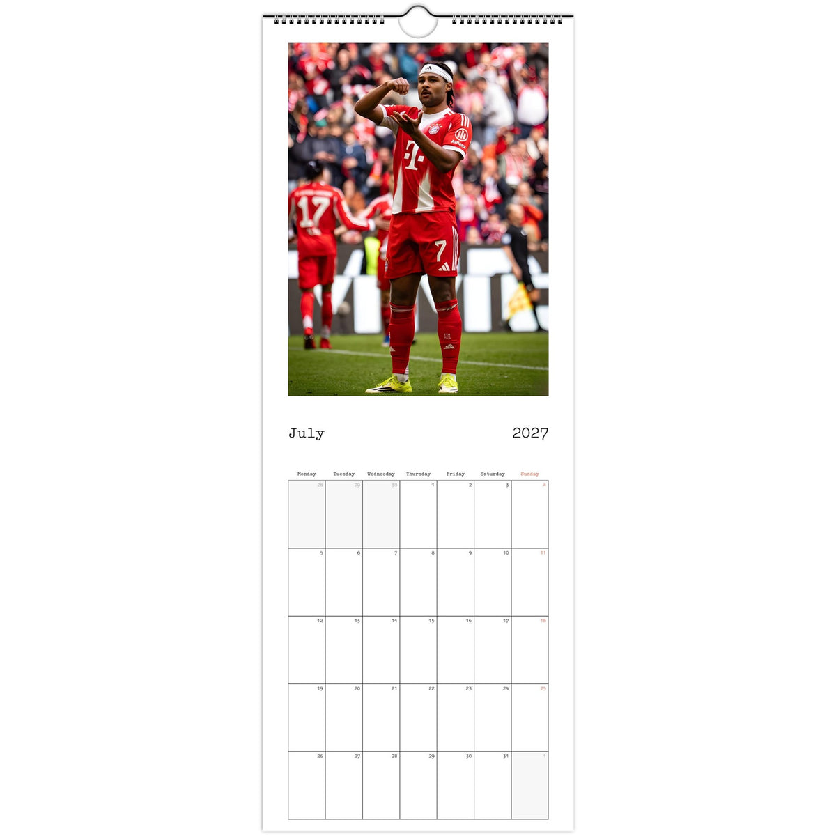Bayern  Munich Calendar 2027 July photo