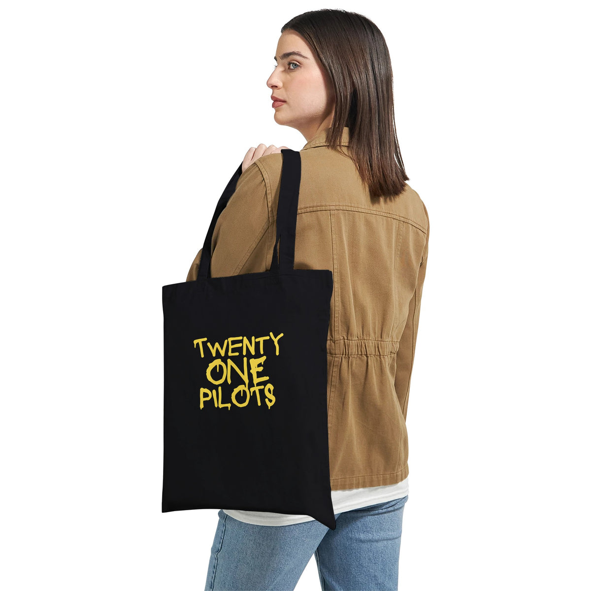 Eco‑friendly cotton tote for Twenty One Pilots fans