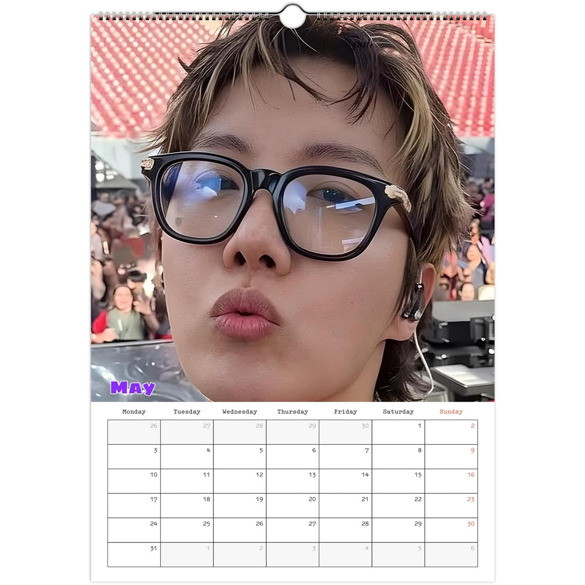BTS J‑Hope Calendar May portrait