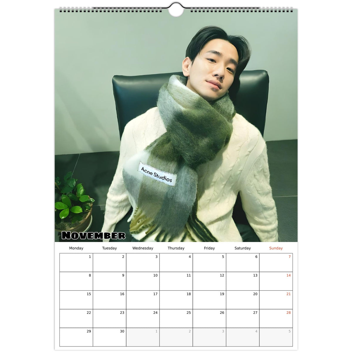 Nam Yoon‑su calendar November photo