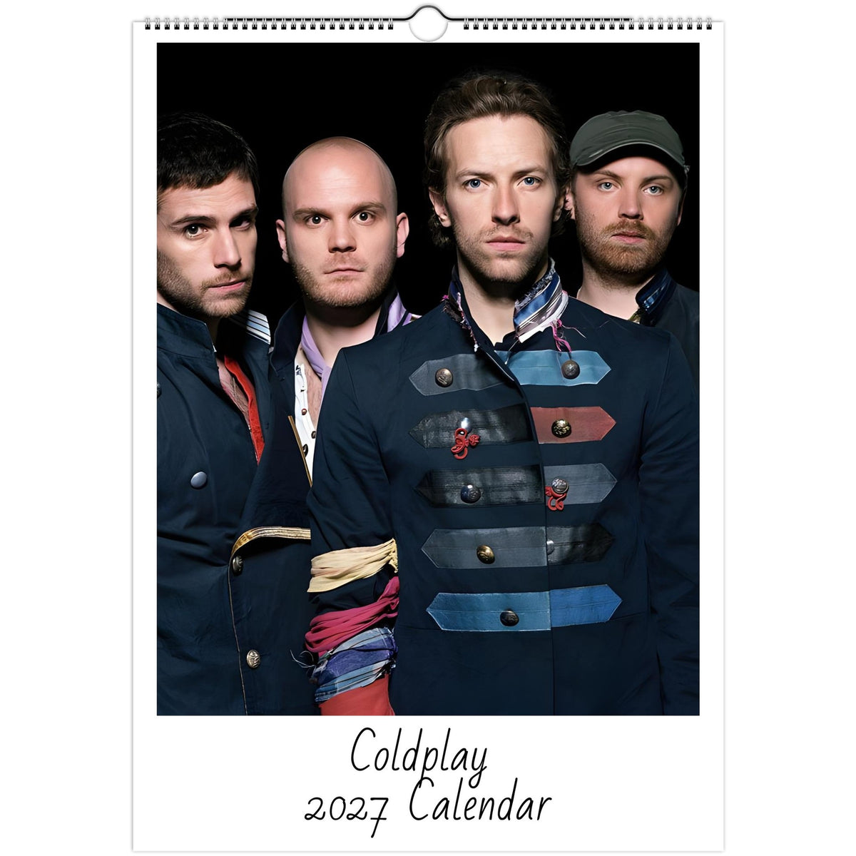 Coldplay calendar cover 
