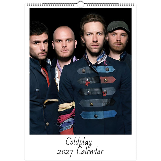 Coldplay calendar cover 