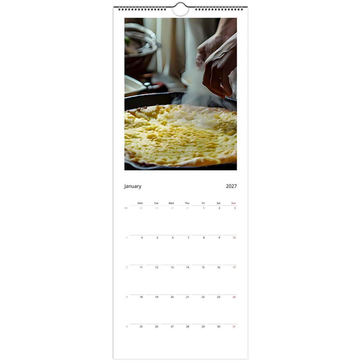 Off‑Grid Living 2027 calendar January photo