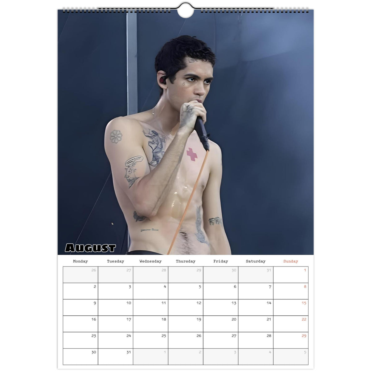 Dominic Fike calendar August photo