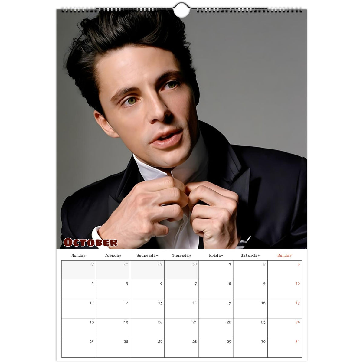 Matthew Goode Calendar 2027 October photo
