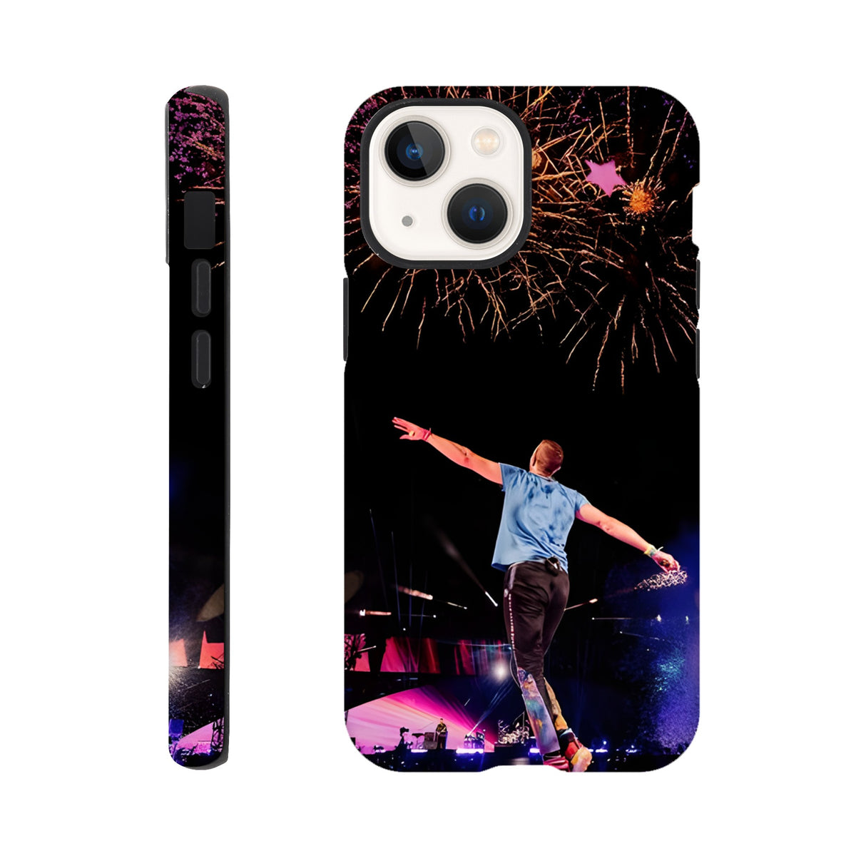 Reinforced Coldplay iPhone case with tough dual‑layer shell