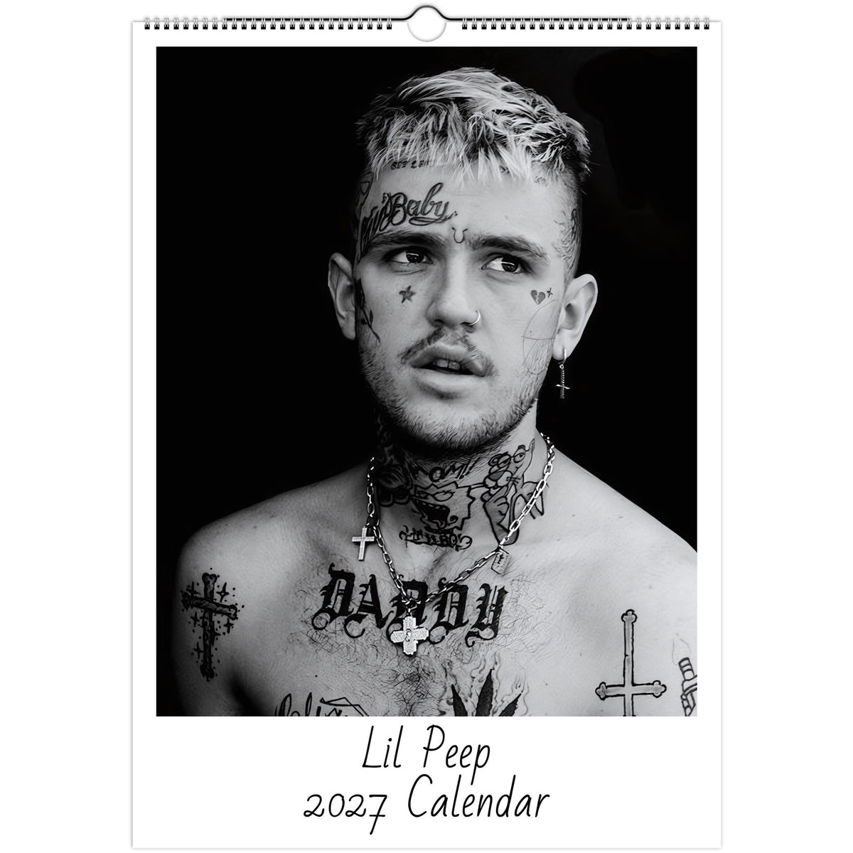 Lil Peep 2027 calendar cover