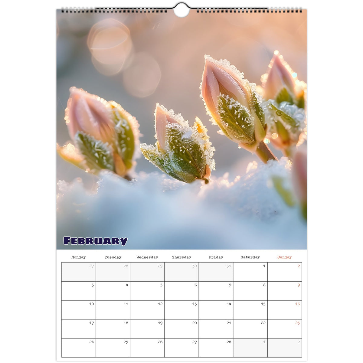 February nature scene 