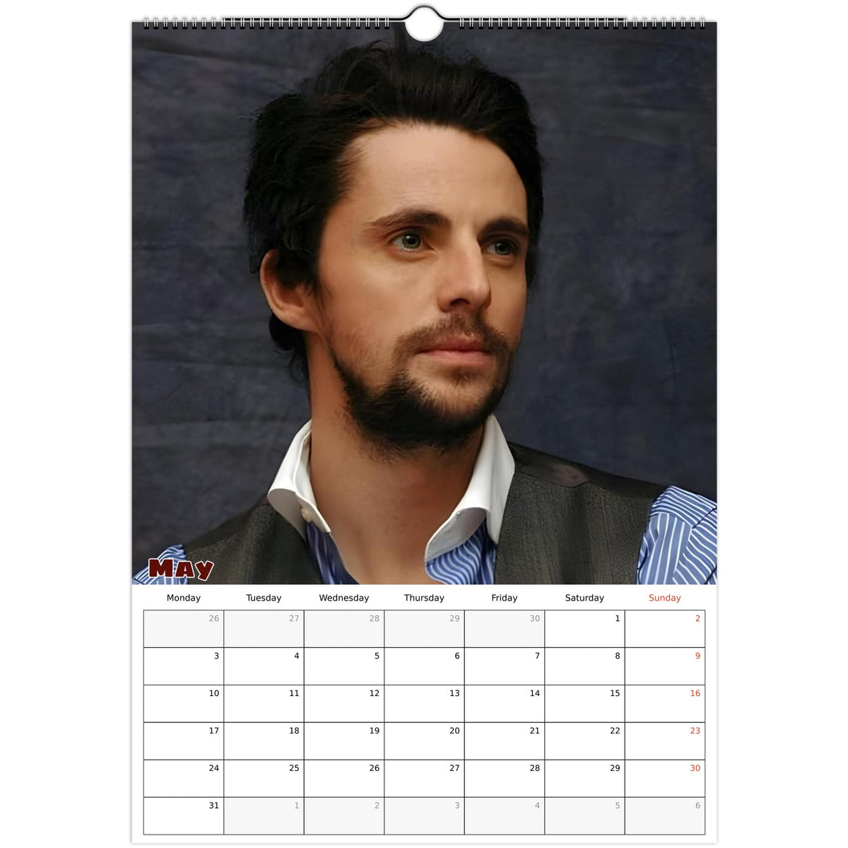 Matthew Goode Calendar 2027 May photo
