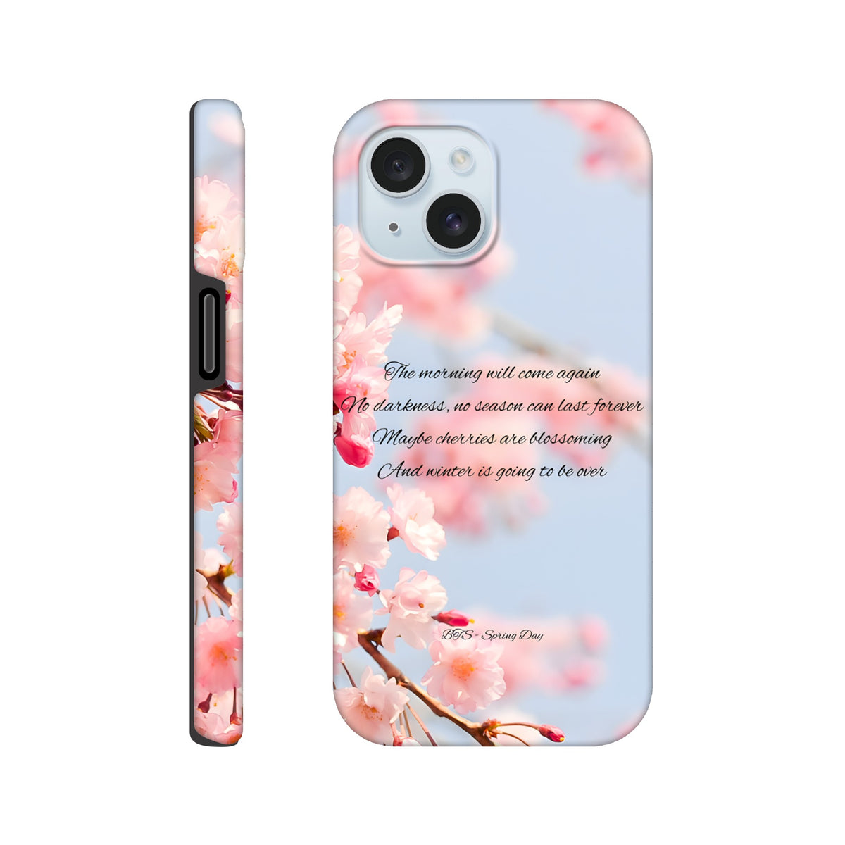 BTS Spring Day concept iPhone case with durable tough shell