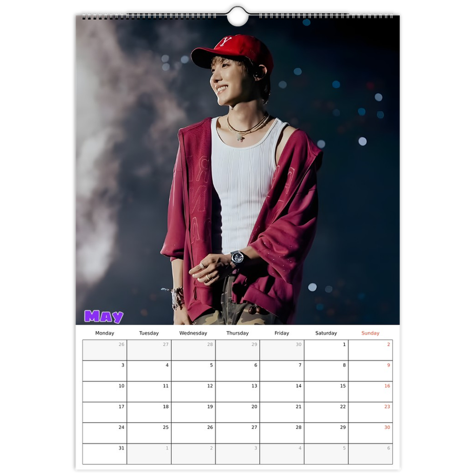 BTS J‑Hope Calendar 2027 May page