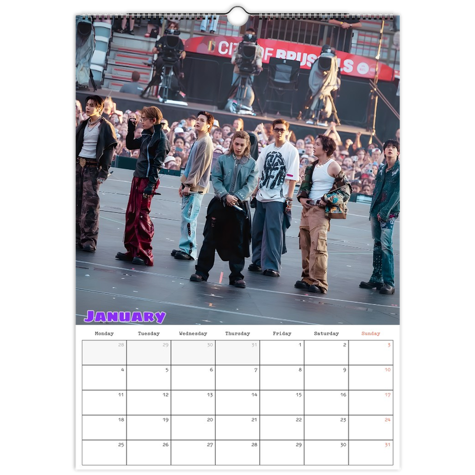 BTS  Calendar 2027 January page