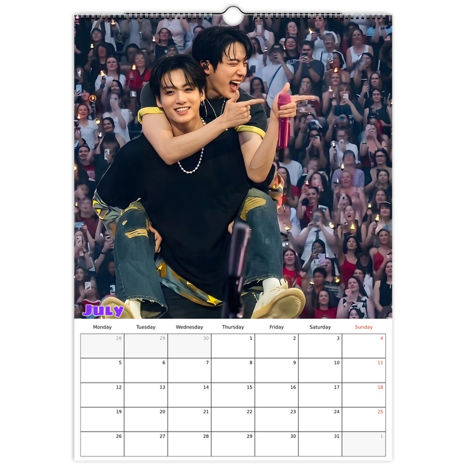 BTS  Calendar 2027 July page