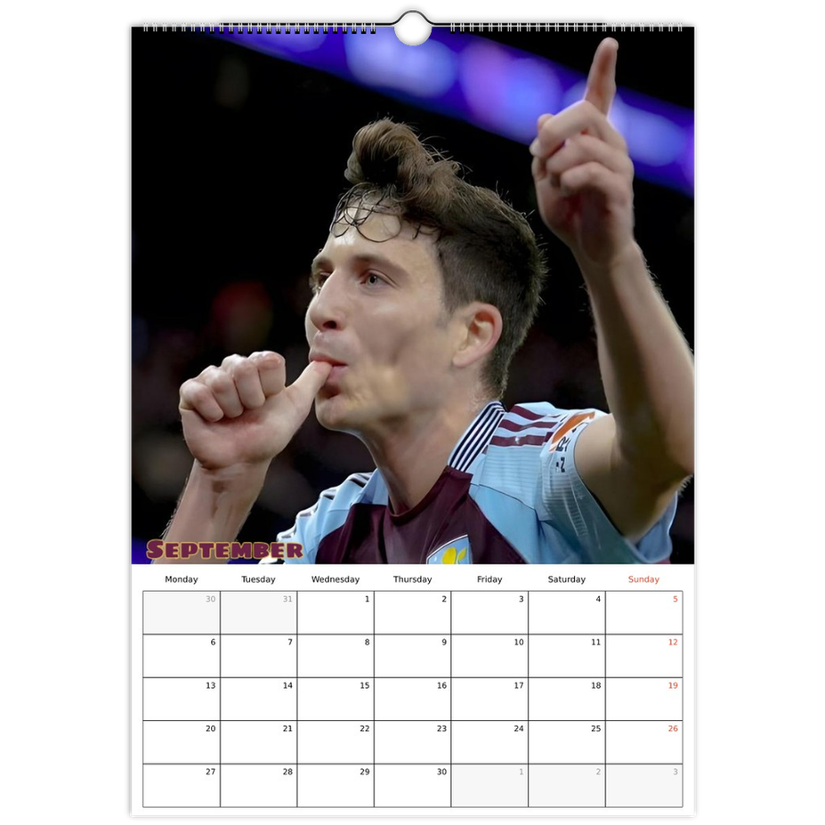 Aston Villa Calendar September page