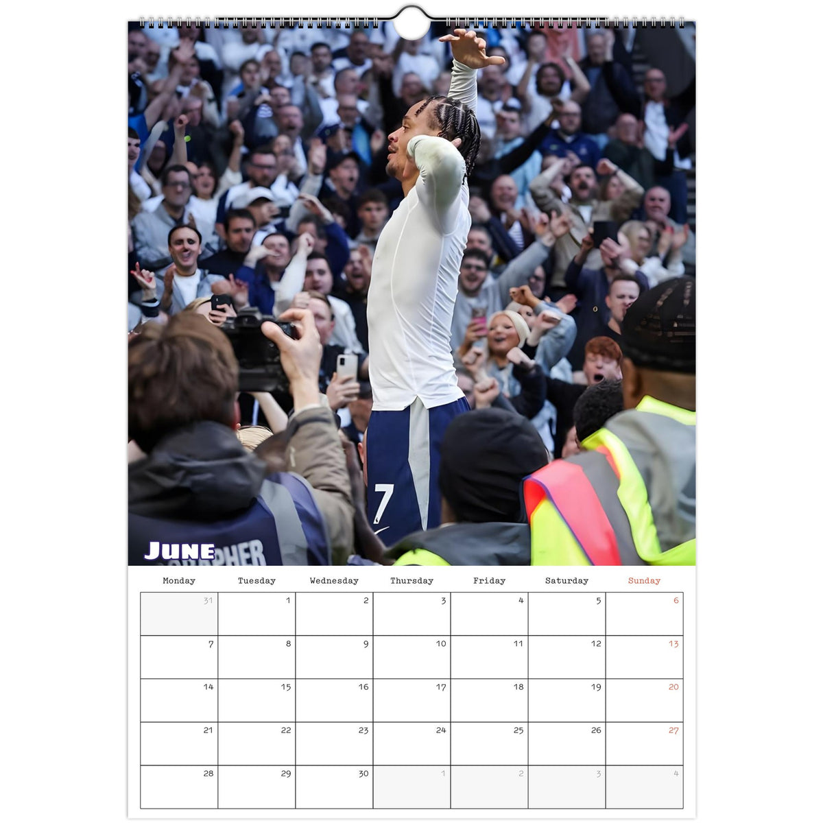Tottenham calendar June photo