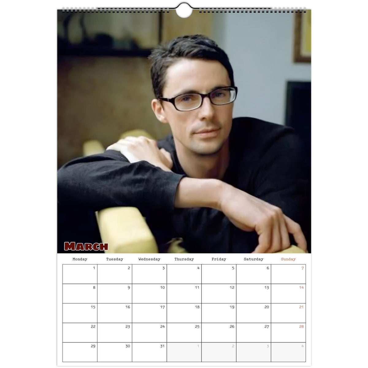 Matthew Goode Calendar 2027 March photo