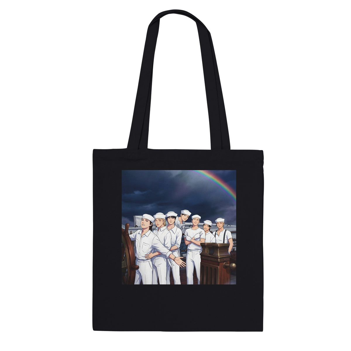 BTS Swim inspired tote bag black or natural