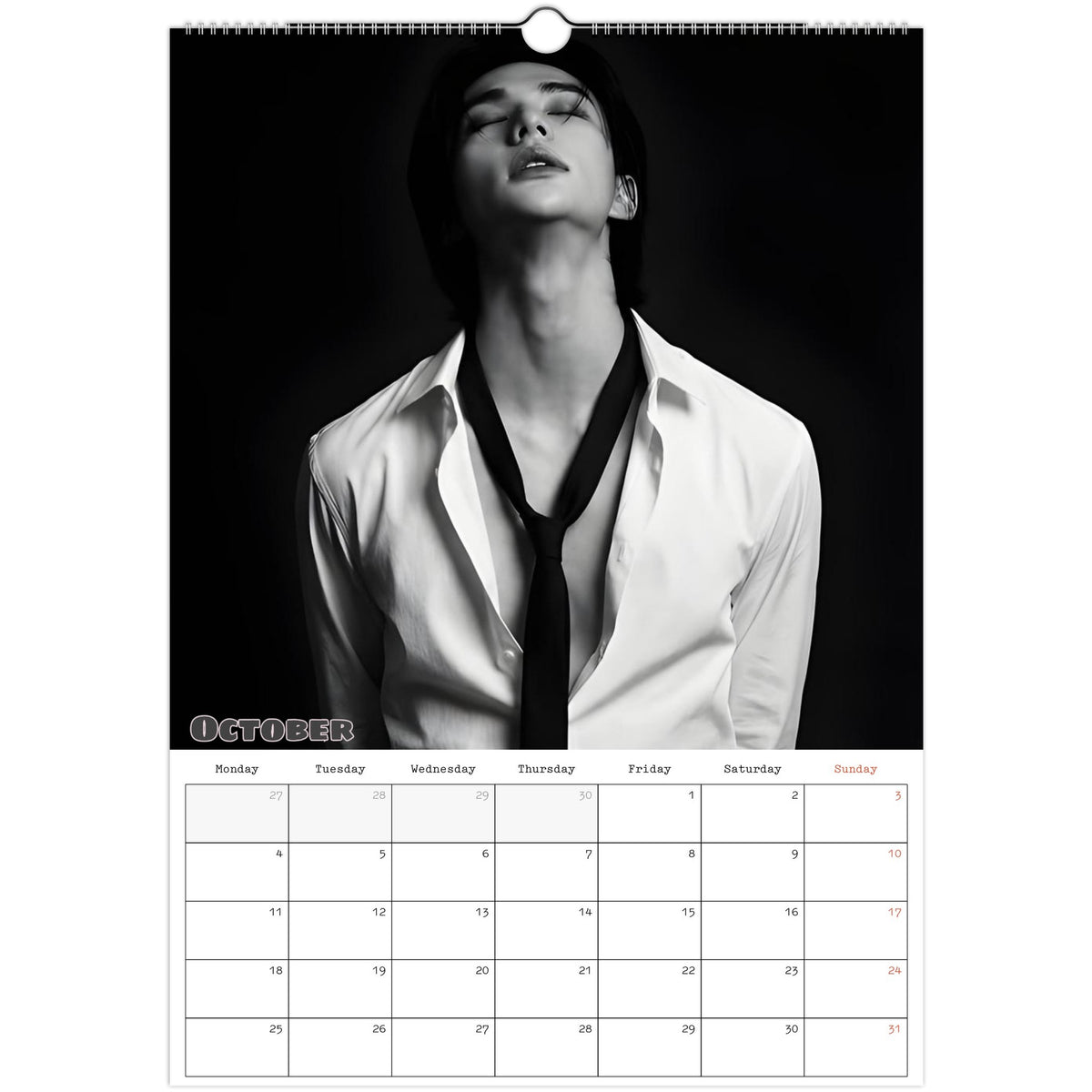 Stray Kids Hyunjin Calendar 2027 October photo