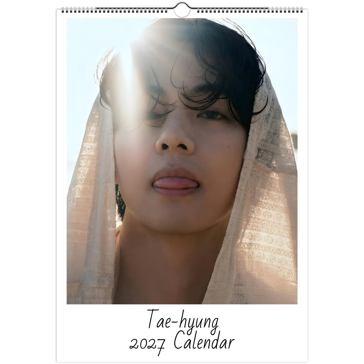 BTS Taehyung 2027 calendar cover