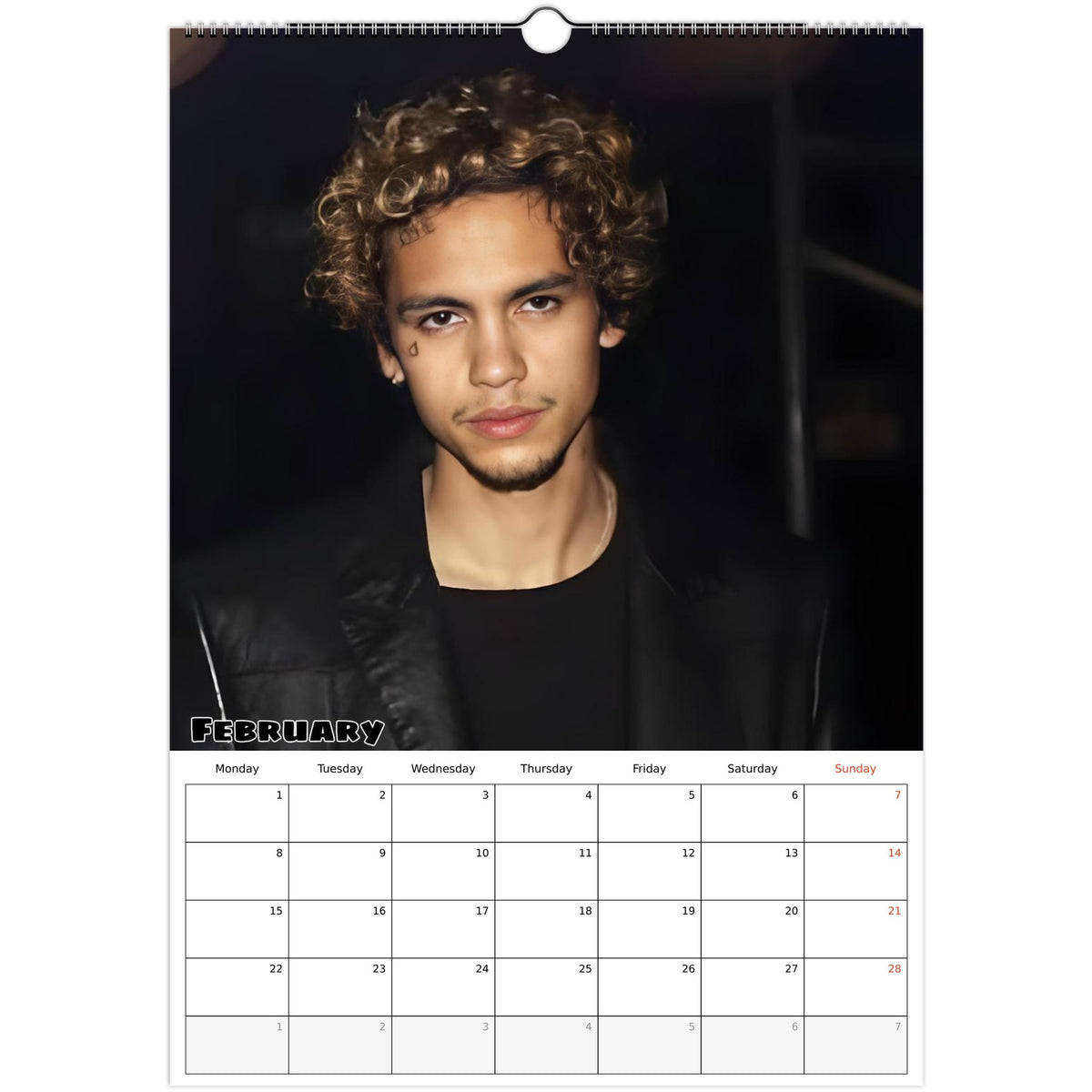 Dominic Fike calendar February photo