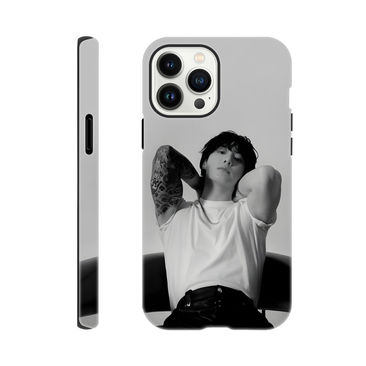 Jungkook BTS iPhone case with reinforced dual‑layer defence