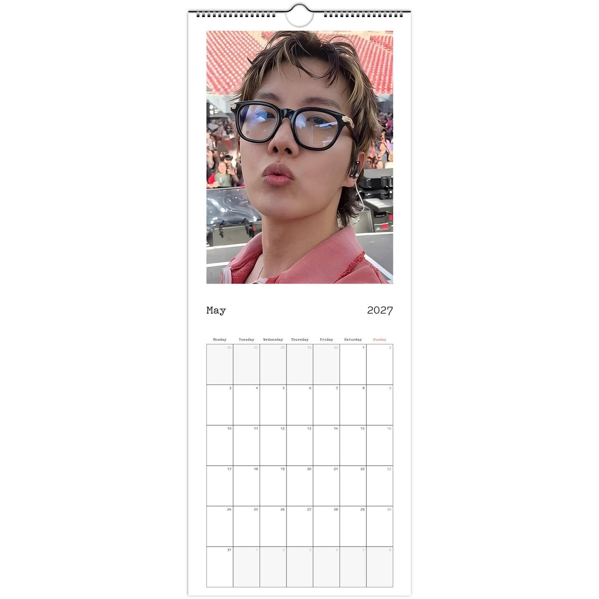 BTS J‑Hope Calendar May portrait