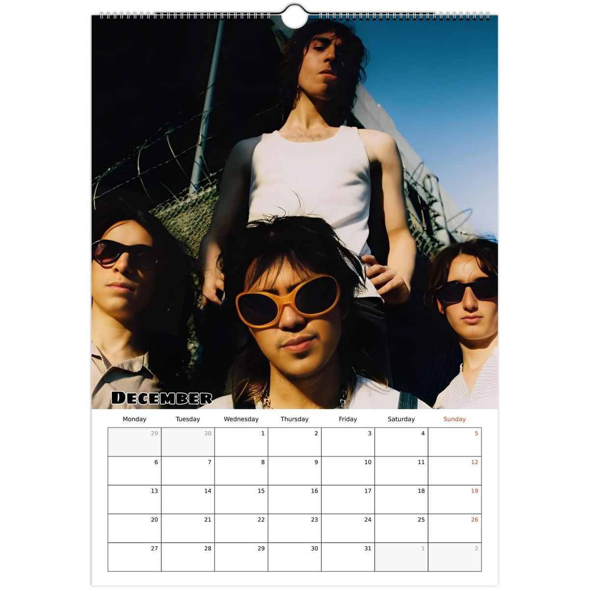 Geese calendar December 