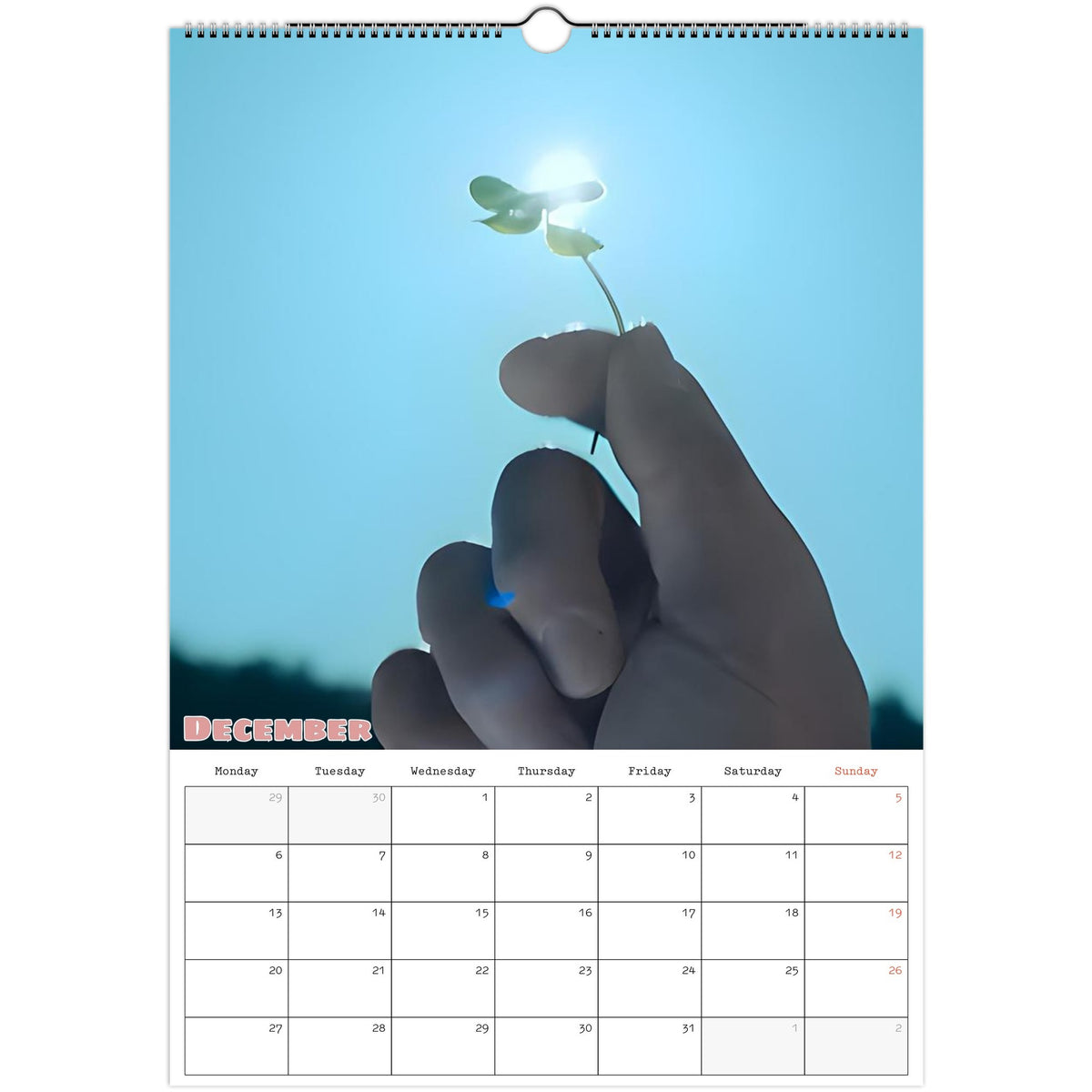 Mr Plankton Calendar 2027 December page