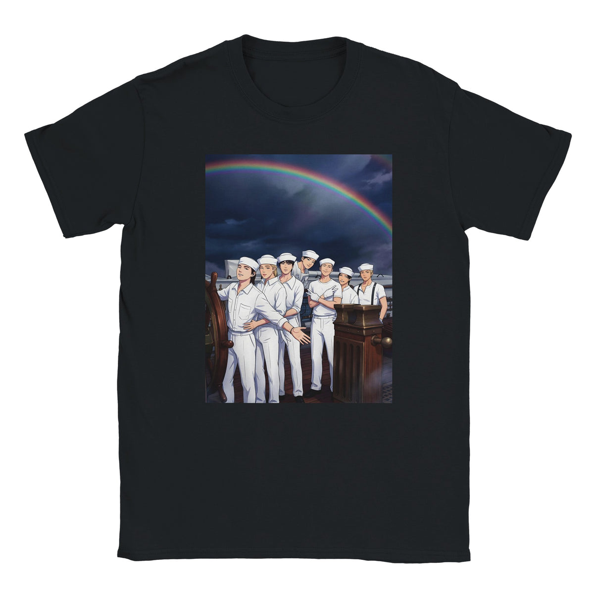 BTS Swim single graphic T‑shirt with world tour back print