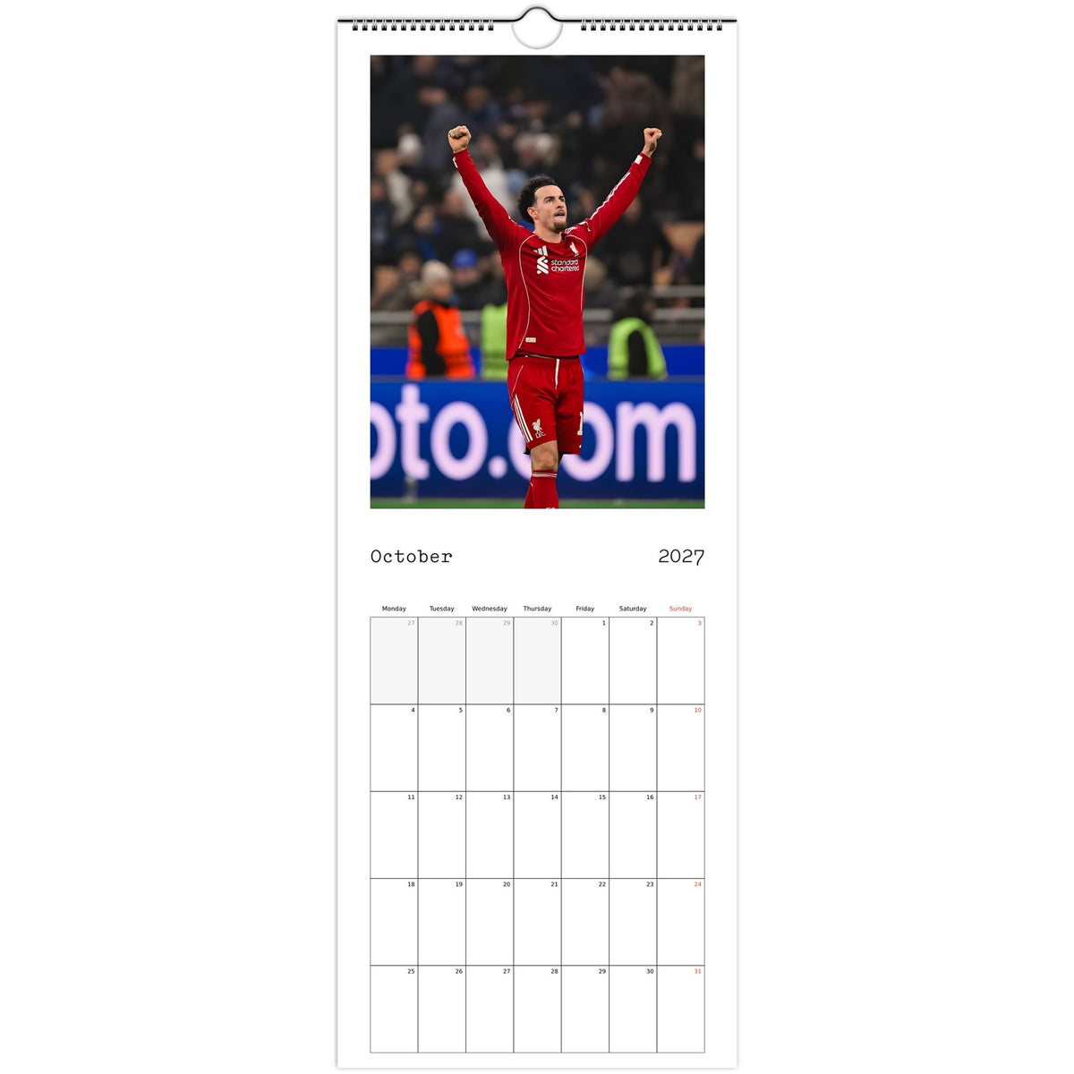 Liverpool Calendar October page
