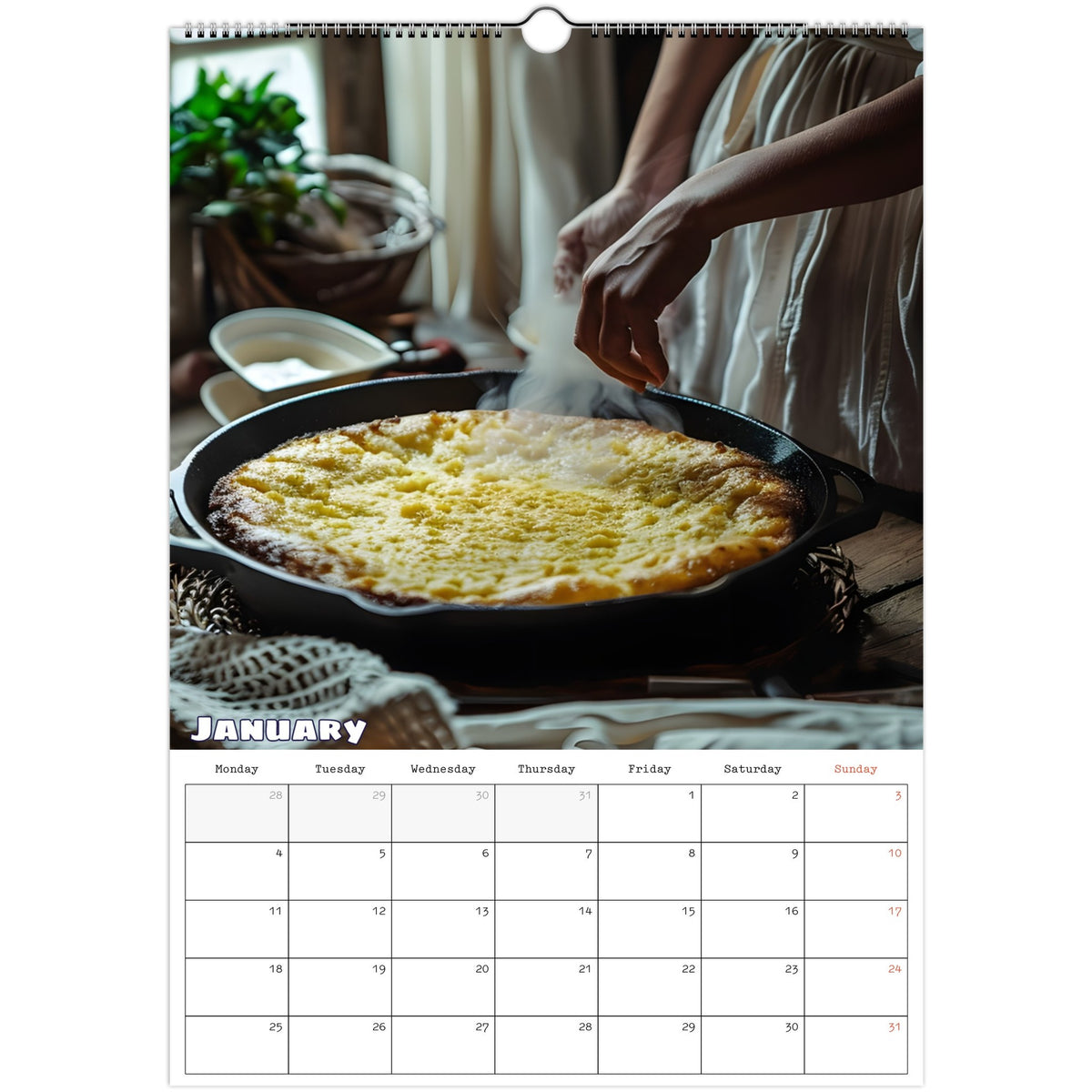 Off‑Grid Living 2027 calendar January photo