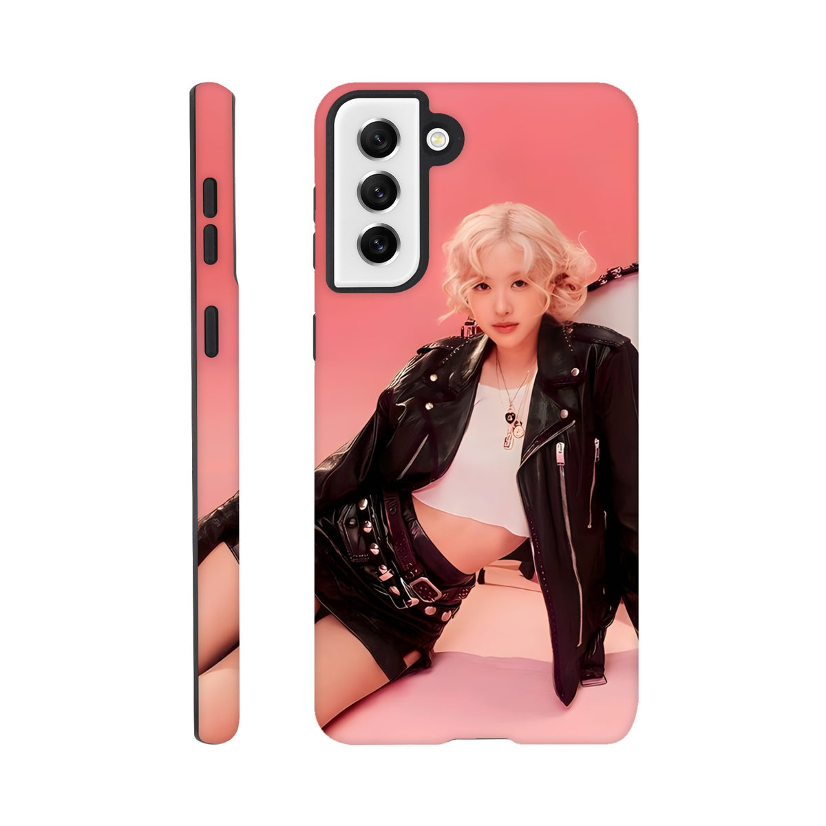 Rosé Samsung tough case with premium dual‑layer build