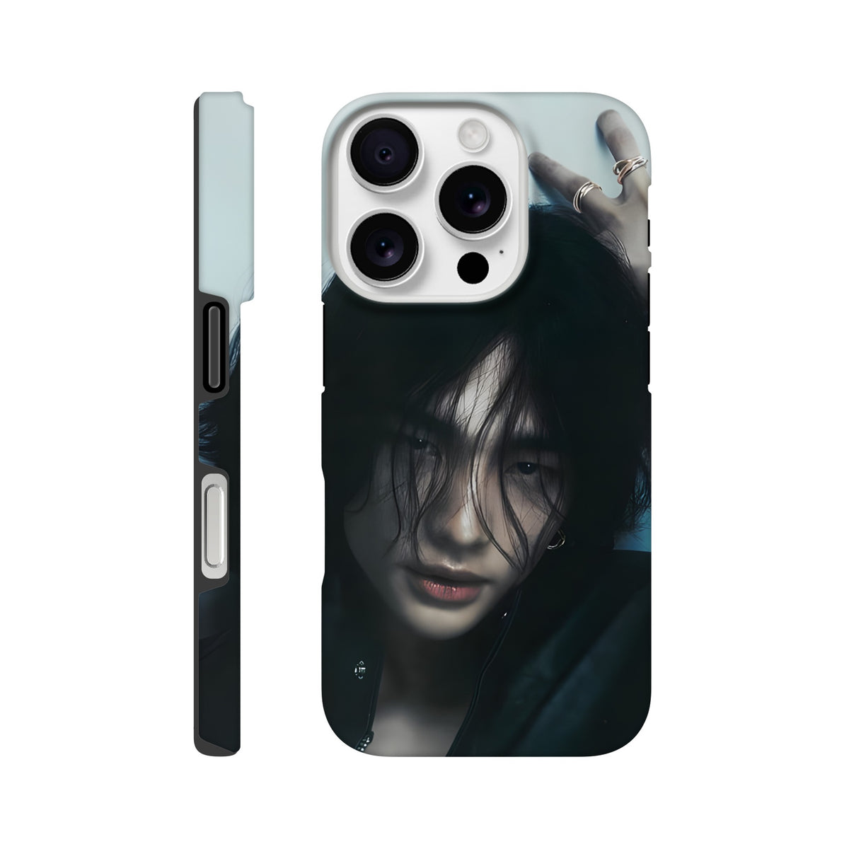 Hyunjin iPhone case with protective dual‑layer build
