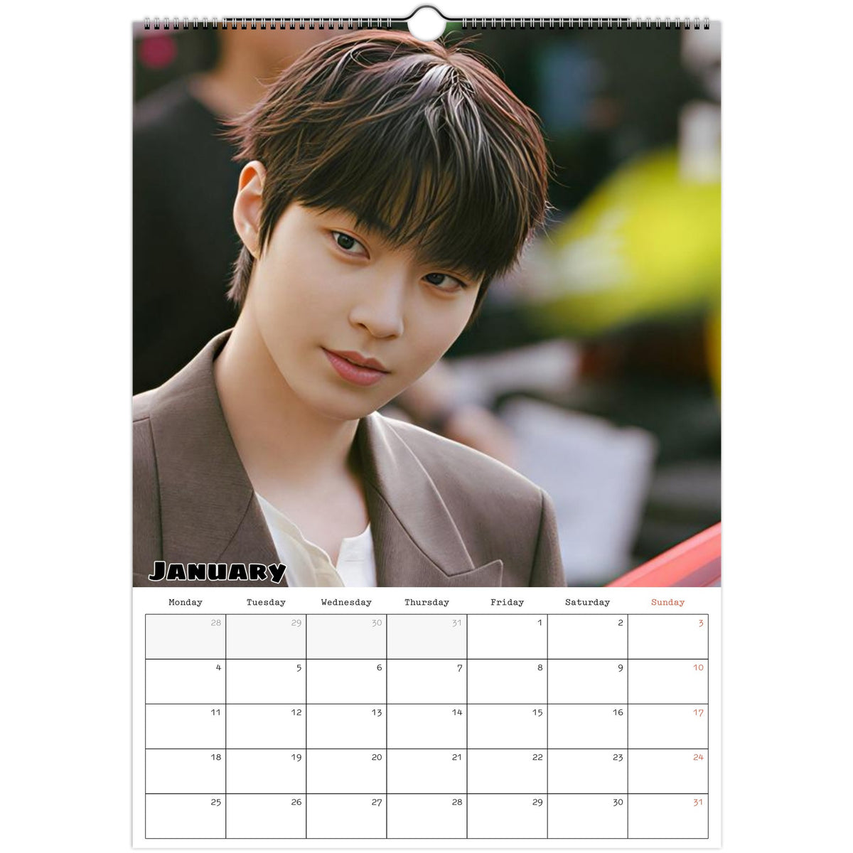 Hwang In‑youp calendar January photo