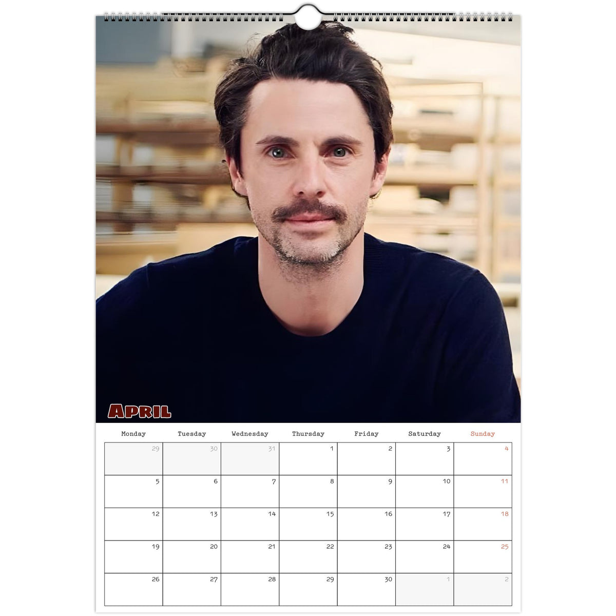 Matthew Goode Calendar 2027 April photo