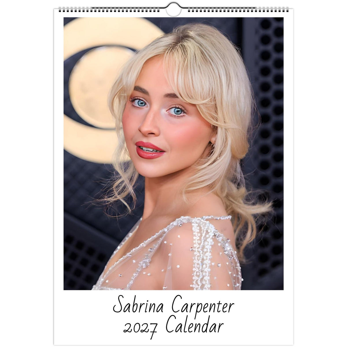 Sabrina Carpenter 2027 A3 wall calendar cover